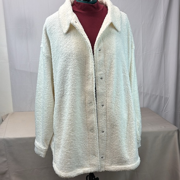 Fabletics Yitty Teddy Shacket sz 1X oversized - Picture 7 of 17